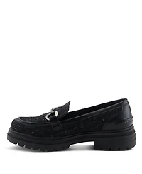 Patrizia Women's Nacarri Boucle Horsebit Loafers with Lug Sole