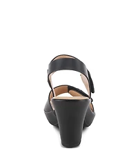 Patrizia Women's Dade Metallic Button Platform Sandals with Adjustable Straps