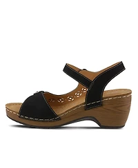 Patrizia Women's Shantay Adjustable Wedge Sandals with Back Strap