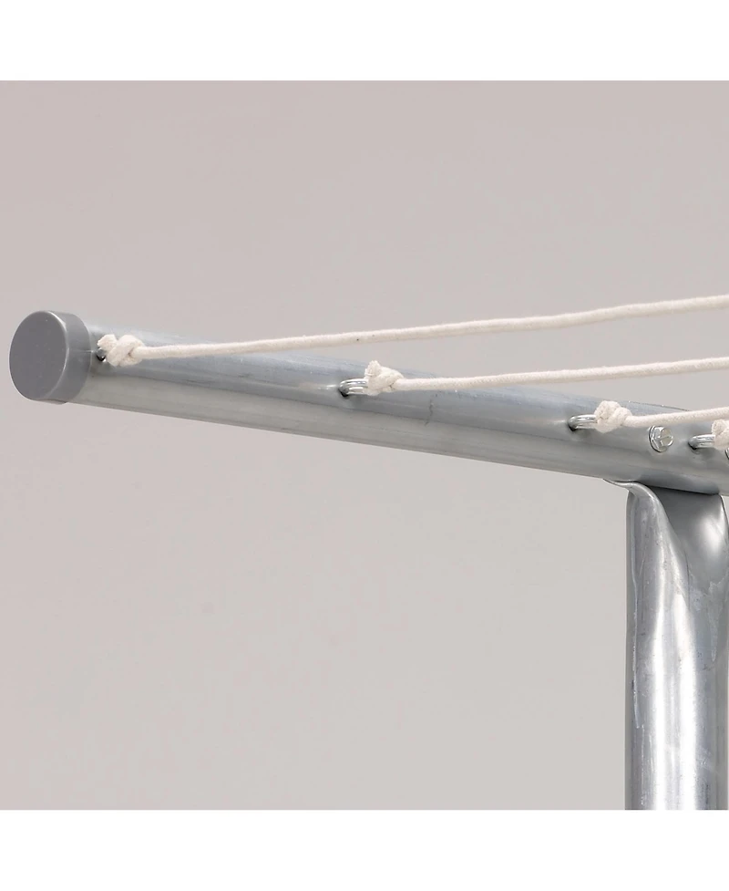 Household Essentials Steel Outdoor Clothesline T Post, Silver