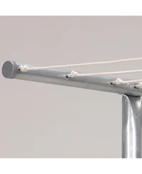 Household Essentials Steel Outdoor Clothesline T Post, Silver