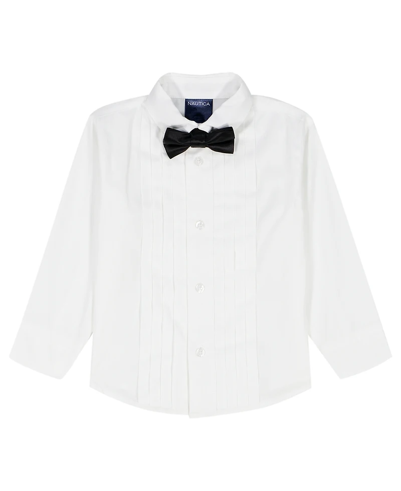 Nautica Baby Boys 4-Piece Shirt, Tuxedo Jacket, Tie and Dress Pants Set