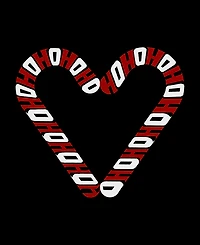 La Pop Art Women's Candy Canes Word Long Sleeve T-Shirt