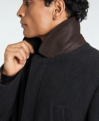 Ted by Baker Men's Car Coat with Handwarmer Pockets