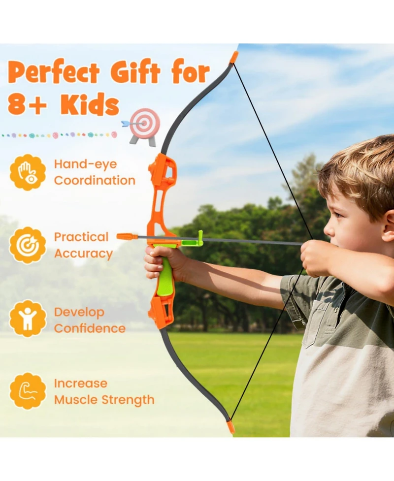 Sugift 4 in 1 Throwing Target Set Kids Throwing Game with Bristle Target and 3 Throwing axes