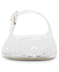 Madden Girl Women's Safron Caged Jelly Mary-Jane Slip-On Flats