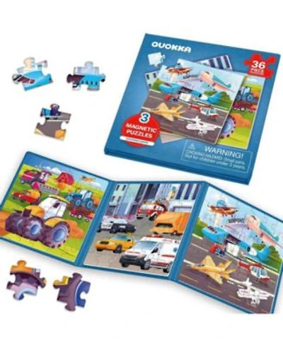 Quokka 3x36 Pcs Magnetic Puzzles For Kids Learning Dino Toy