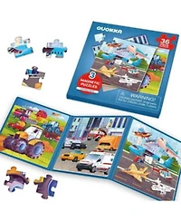 Quokka 3x36 Pcs Magnetic Puzzles For Kids Learning Dino Toy