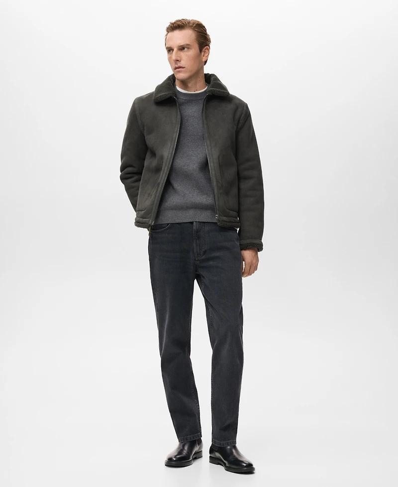 Mango Men's Double Face Sheepskin-Effect Jacket