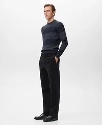 Mango Men's Regular Fit Corduroy Cotton Pants