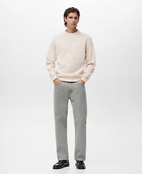 Mango Men's Regular-Fit Knitted Sweatshirt