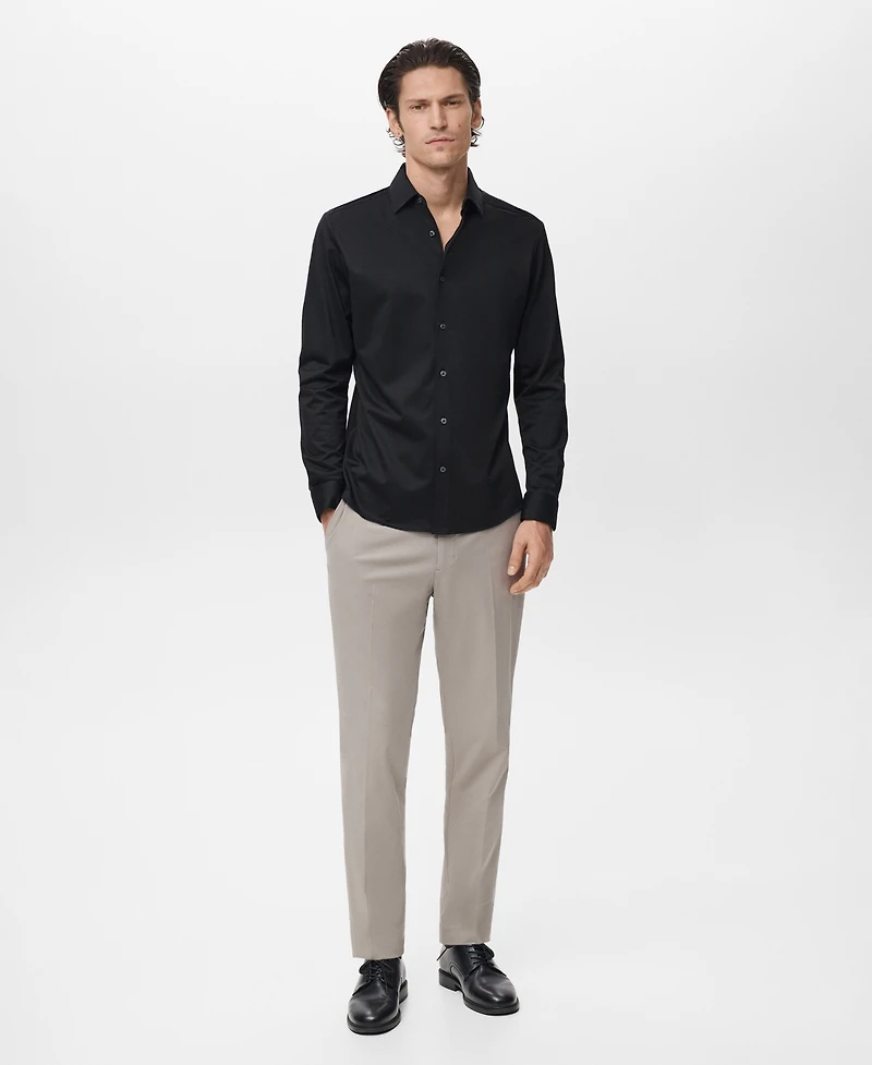 Mango Men's Comfort Stretch Non-Iron Shirt