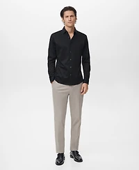 Mango Men's Comfort Stretch Non-Iron Shirt