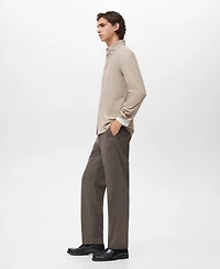 Mango Men's Classic-Fit Micro-Corduroy Shirt