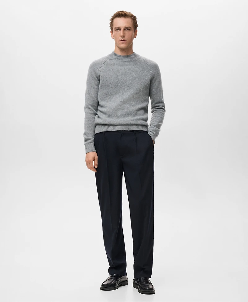 Mango Men's Wool Perkins Neck Sweater