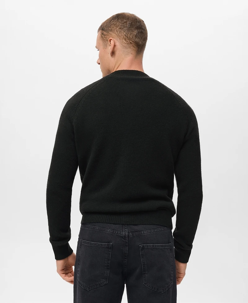 Mango Men's Wool Perkins Neck Sweater