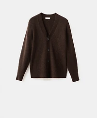 Mango Men's Knitted Wool Blend Cardigan