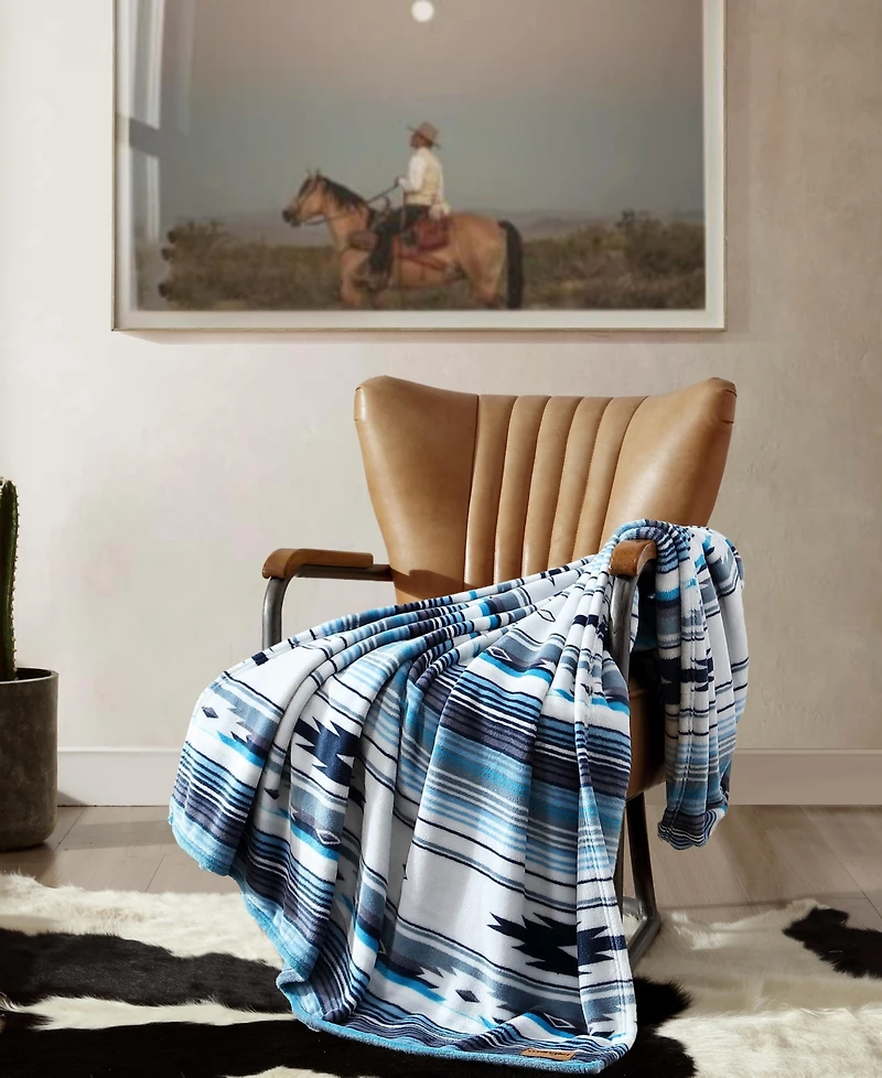 Wrangler Printed Ultra Soft Plush Fleece Throw, 50" x 70"