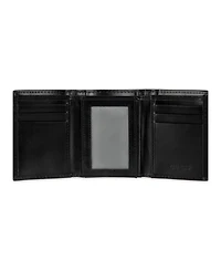 Guess Men's Extra Capacity Trifold Leather Wallet