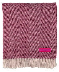 Southampton Home Shetland Lambswool Herringbone Throw, 55" x 72"