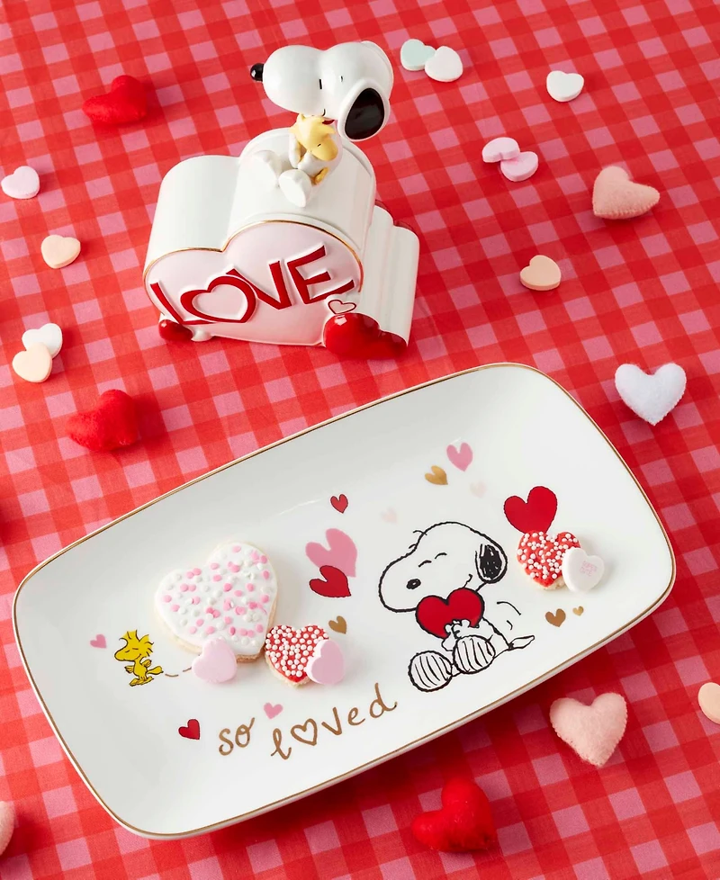 Lenox Snoopy Valentine's Day Hors d'oeuvres Tray
