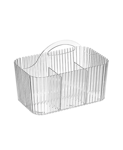 mDesign Plastic Shower Caddy Storage Organizer Basket with Handle