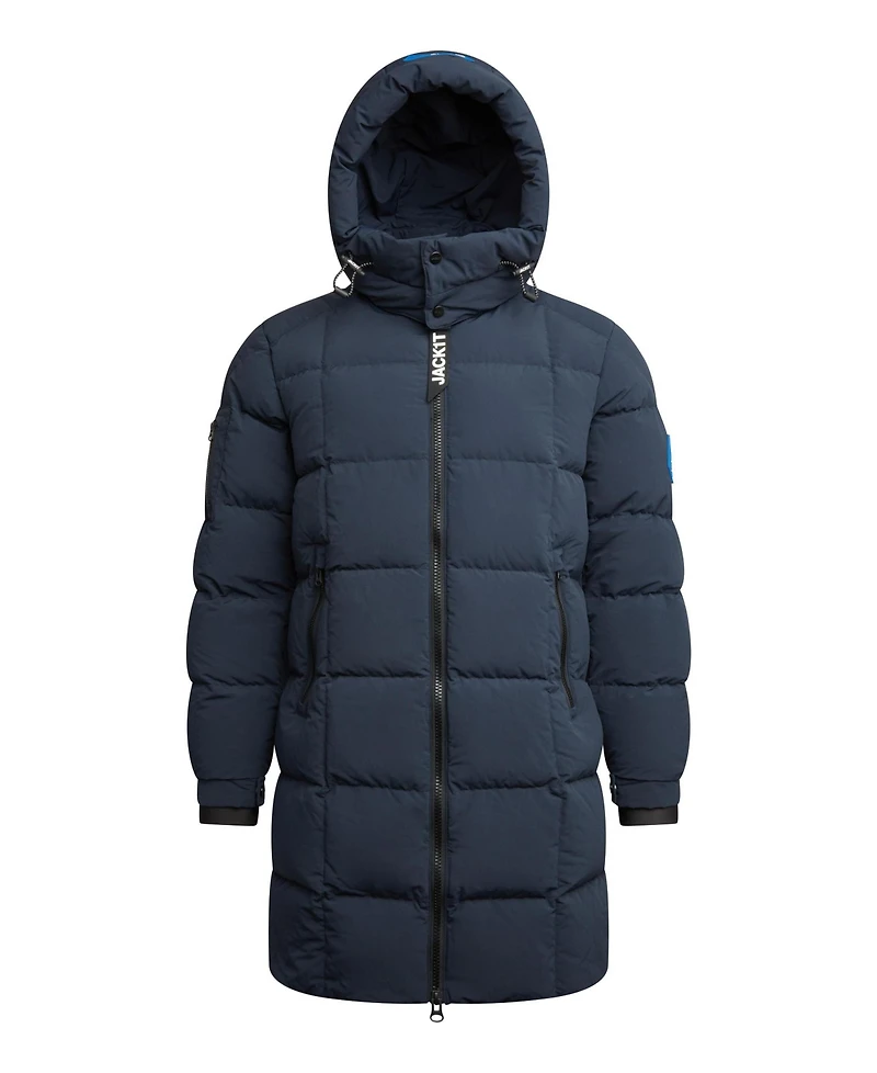 JACK1T Men's Ez Hooded Boxed Puffer Coat