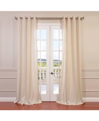 Half Price Drapes Grommet Faux Linen Curtain