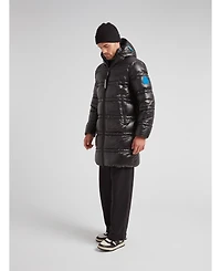 JACK1T Men's R4D Tramline Hooded Long Puffer Coat
