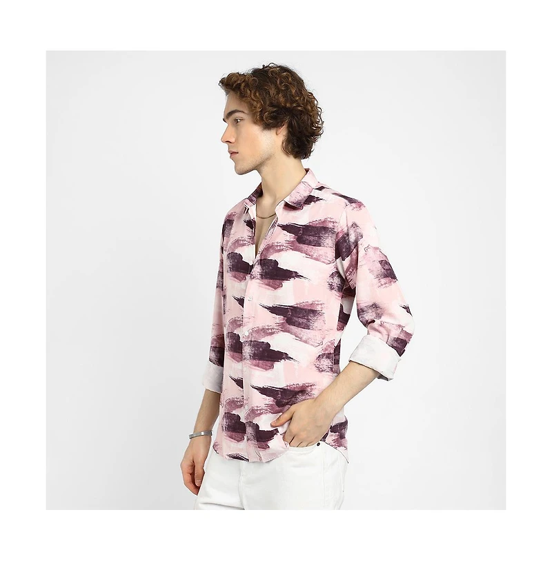 Campus Sutra Men's Brush Strokes Shirt