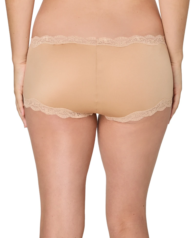 Maidenform Women's Everyday Pretty Lace Mid Rise Boyshort Panty