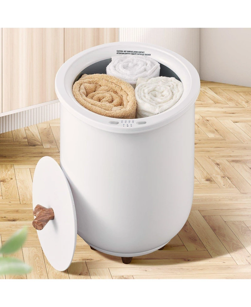 Ecooso Towel Warmers for Bathroom, Towel Warmer Bucket Auto Shut Off for Spa Fits up to 3 Oversized Bath Towels, Blankets, Clothes, Bathrobes