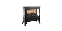 Flynama 21 inchThree-sided Freestanding Electric Fireplace Stove heater with 3D Flame effect with remote control