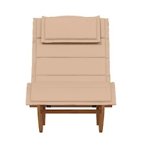 vidaXL Rocking with Cushion Solid Wood Acacia Sun Lounger