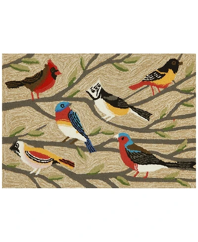 Liora Manne Front Porch Indoor/Outdoor Birds Multi 2' x 3' Area Rug