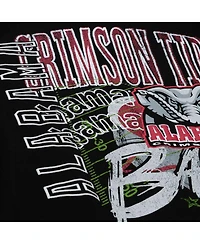 Mitchell & Ness Men's Black Alabama Crimson Tide Half Time Fleece Crewneck Sweatshirt