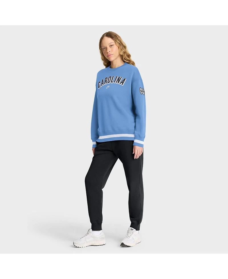 Women's Carolina Blue North Tar Heels Oversized Legacy Phoenix Sweatshirt