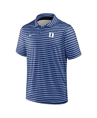 Nike Men's Royal Duke Blue Devils 2025 Coaches Premium Tour Stripe Dri-fit Polo Shirt