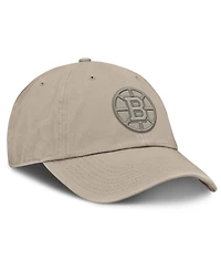 Fanatics Men's Tan Boston Bruins Authentic Pro Road Adjustable Hat