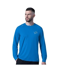 Men's Royal Detroit Lions Forward Long-Sleeve T-Shirt