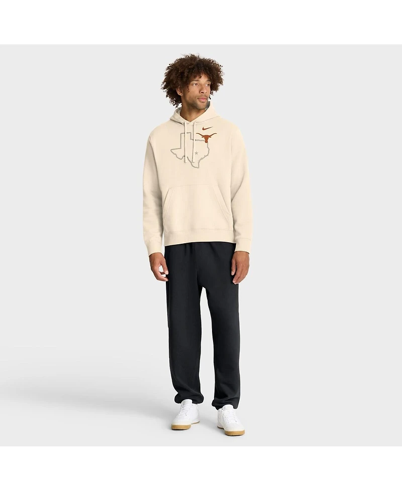 Nike Men's Cream Texas Longhorns Campus Shadow Hoodie