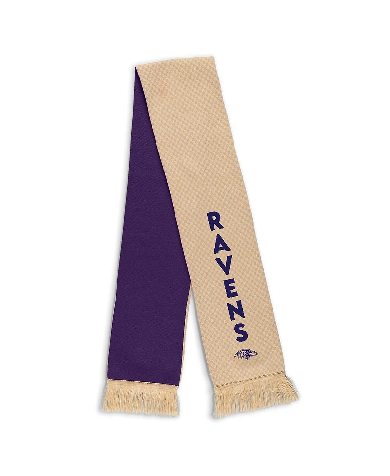 Wear by Erin Andrews Women's Baltimore Ravens Tonal Microcheck Scarf Glove Set