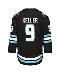 Outerstuff Big Boys and Girls Clayton Keller Black Utah Mammoth Home Replica Player Jersey