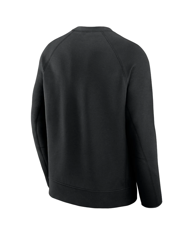 Nike Men's Black Kansas City Chiefs Tech Fleece Raglan Sweatshirt