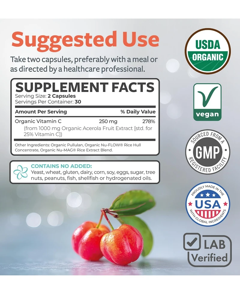 Pure Co Vitamin C Gummies, 60ct Herbal