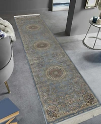 Kenneth Mink Majestic Elegance Tabriz 2'3" x 10' Runner Area Rug