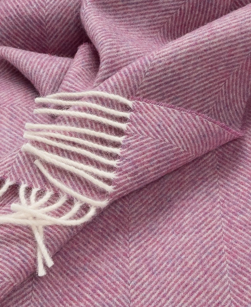 Southampton Home Shetland Lambswool Herringbone Throw, 55" x 72"