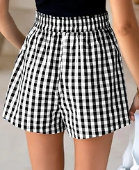 Cupshe Women's Dandelion Days Gingham Shorts