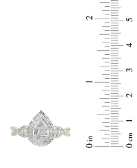 Macy's White Diamond Ring (1/3 ct. t.w.) in 10k Yellow Gold