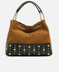 Arezzo Dallas Large Suede Hobo Bag